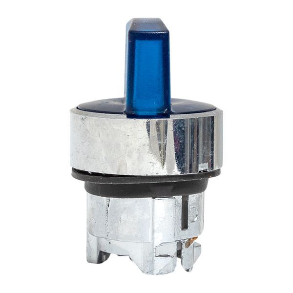  Механизм переключателя исполнительный XB4 IP65 на 2 положения возвратный без фиксации с подсветкой с короткой ручкой син. EKF XB4BD2L-B-65 фото в каталоге от BTSprom.by