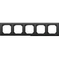  Рамка 5-м Merten M-Plan антрацит SchE MTN486514 фото в каталоге от BTSprom.by