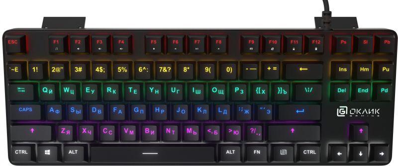 клавиатура 969g shotgun механич. черн. usb multimedia for gamer led 969g оклик 1176616 от BTSprom.by