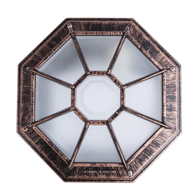  Светильник НПП 03-100-005 "Тартаруга" IP44 матов./корпус с решеткой медь (инд. упак.) Элетех 1005501034 фото в каталоге от BTSprom.by