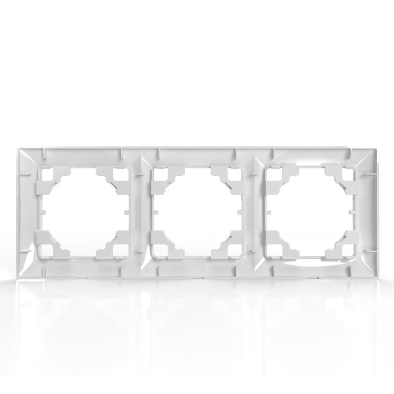  Рамка 3-м AVA бел. TOKOV LIGHT TKL-AV-RM3-C01 фото в каталоге от BTSprom.by
