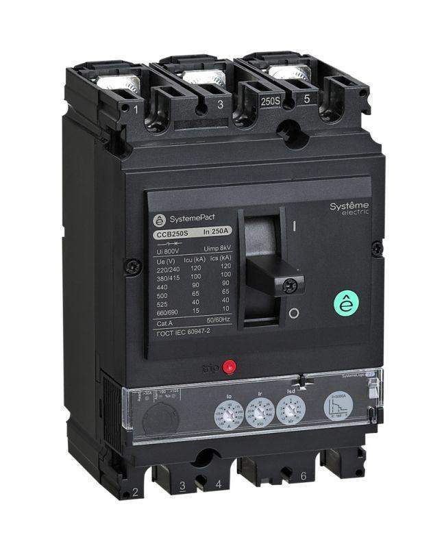 выключатель автоматический systemepact ccb100 50ка 3p3d s2.2 100а рычаг se spc100n10022l3df от BTSprom.by