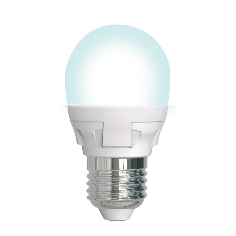 лампа светодиодная led-g45 7w/4000k/e27 /fr/dim plp01wh яркая 7вт матовая 4000к нейтр. бел. e27 диммир. (упак. картон) uniel ul-00004301 от BTSprom.by