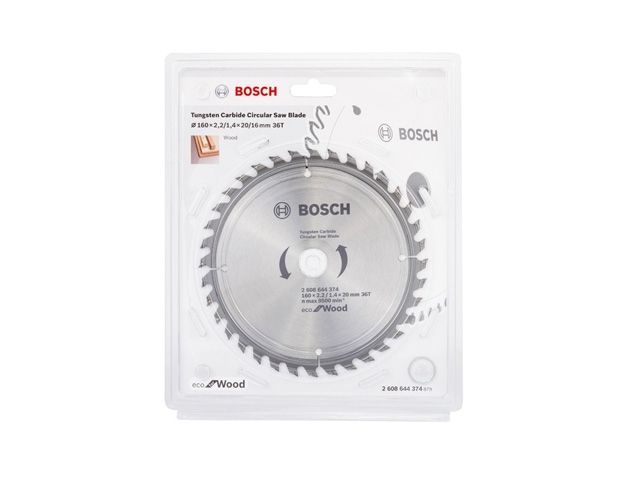 диск пильный 160х20 мм 36 зуб. по дереву eco wood bosch ( твердоспл. зуб) 2608644374 от BTSprom.by диск пильный 160х20 мм 36 зуб. по дереву eco wood bosch ( твердоспл. зуб) 2608644374 от BTSprom.by