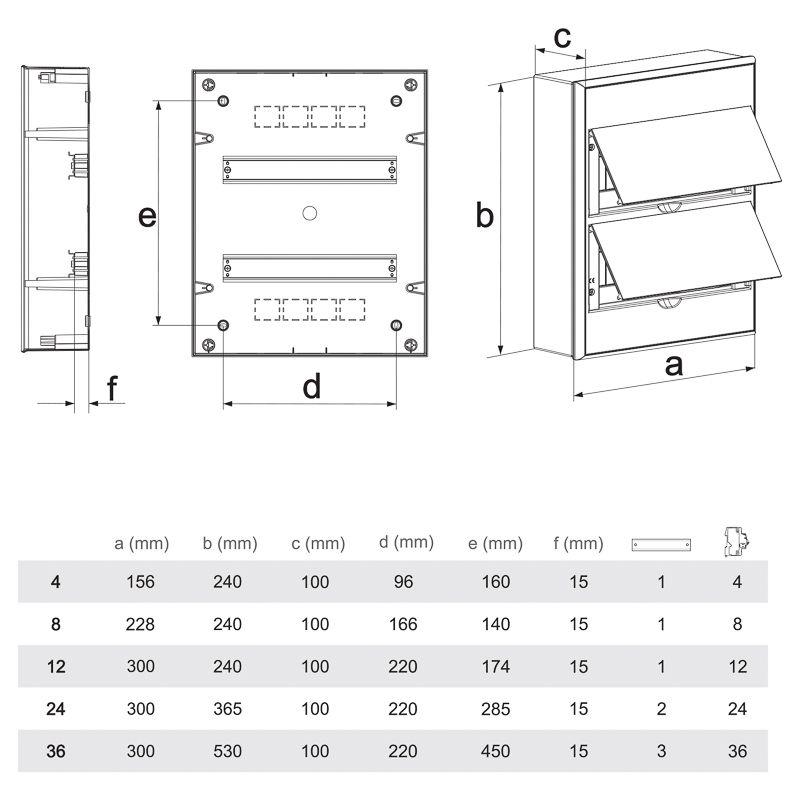  Бокс пластиковый ЩРН-П-4 IP41 бел. Kranz KR-11-0304 фото в каталоге от BTSprom.by