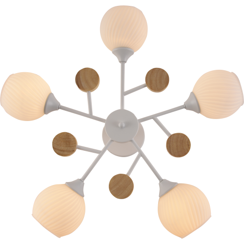  Люстра Chiara 9180-305 60Вт 5хE27 60Вт модерн Rivoli Б0068452 фото в каталоге от BTSprom.by