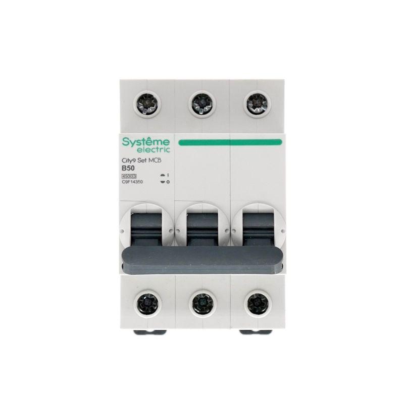  Выключатель автоматический модульный 3п B 50А 4.5кА City9 Set 400В SE C9F14350 фото в каталоге от BTSprom.by