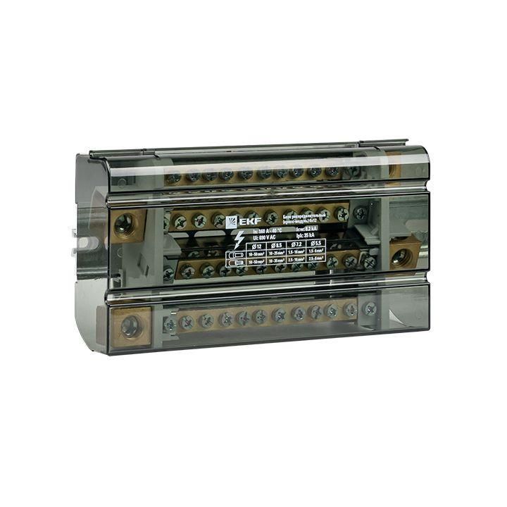 блок распределительный (кросс-модуль) 160a (4x12) proxima ekf db-160-4x12 от BTSprom.by