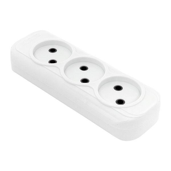 колодка удлинителя 3-м без заземл. 10а эксперт 2.2квт ekf akb10-3 от BTSprom.by