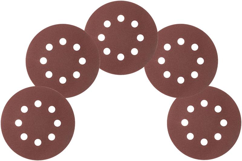  Круг шлифовальные с отверстиями (липучка) алюминий-оксидные 125мм Р 120 (уп.5шт) MOS 39836М фото в каталоге от BTSprom.by