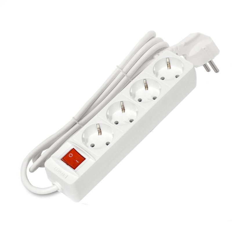 удлинитель 4х1.5м с заземл. 16а ip20 3х1 с выкл. бел. союз 2792 от BTSprom.by