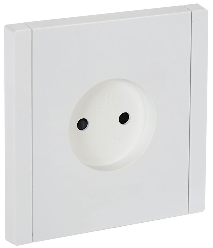 розетка сп forte&piano fp217 10а без заземл. защ. шторки винт. крепл. бел. iek fp-r13-10-k01 от BTSprom.by