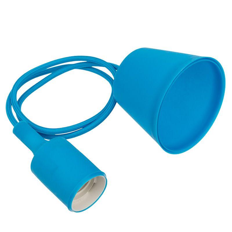  Патрон E27 силиконовый со шнуром 1м син. Rexant 11-8885 фото в каталоге от BTSprom.by