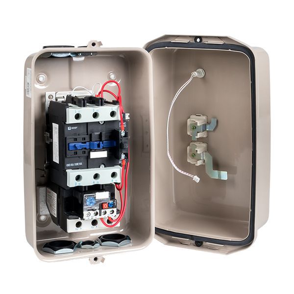  Пускатель магнитный КМЭ 95А 230В с РТЭ и индикатором PROxima в корп. IP65 EKF ctrp-r-95-230v-led фото в каталоге от BTSprom.by