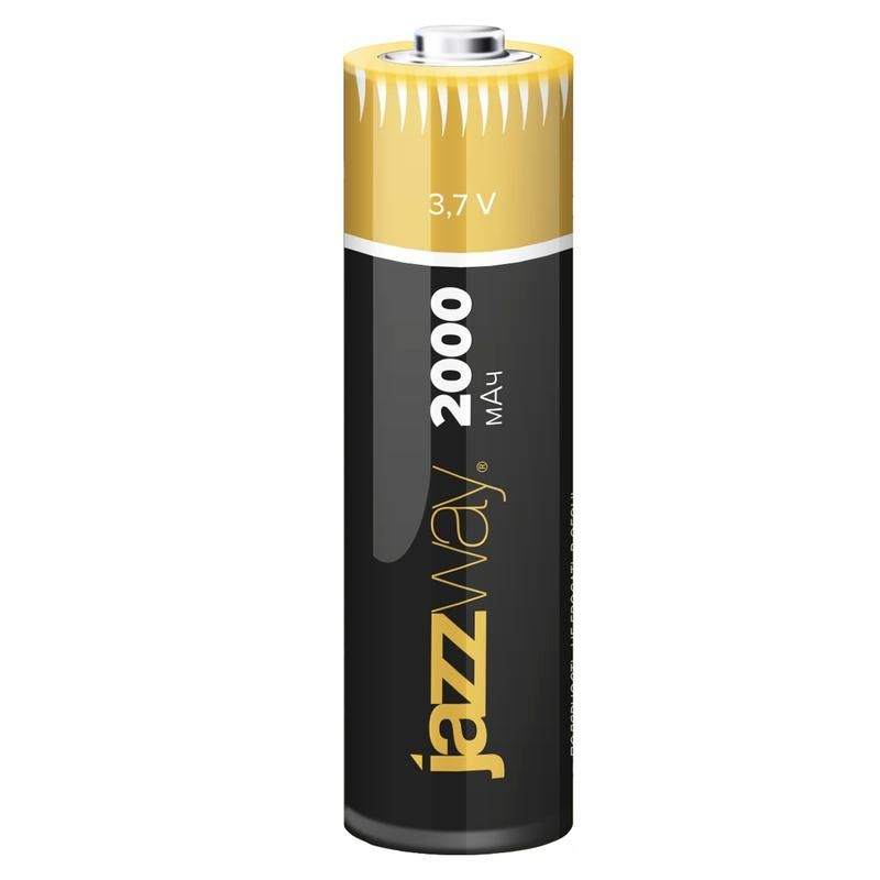 аккумулятор 18650 3.7в li-ion 2000ма.ч с защитой jazzway 5012042 от BTSprom.by