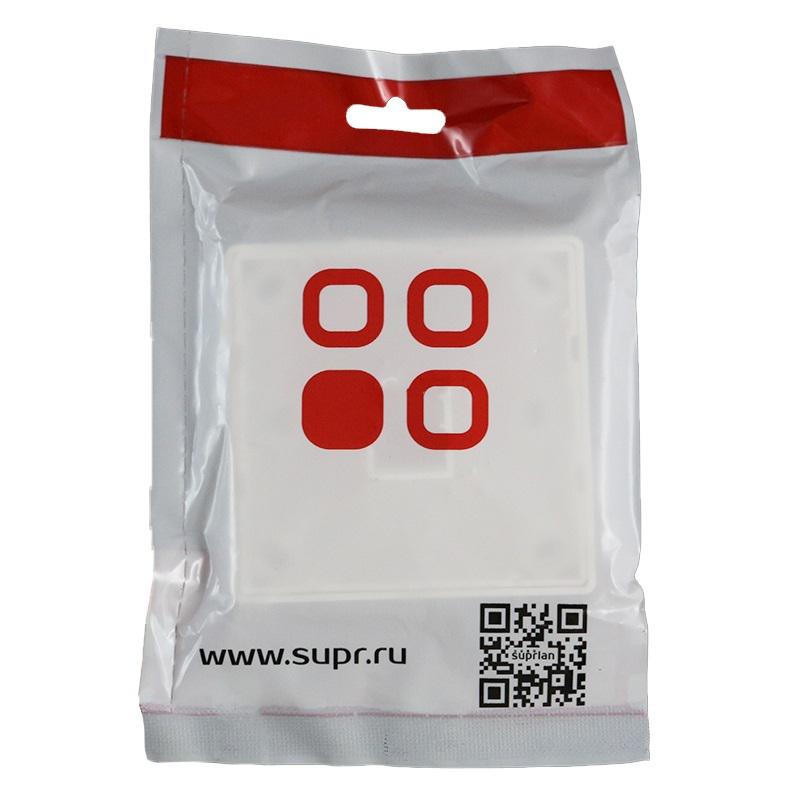  Панель лицевая 1 порт 80х80 Keystone шторка (DIY) SUPRLAN 10-0333-1 фото в каталоге от BTSprom.by
