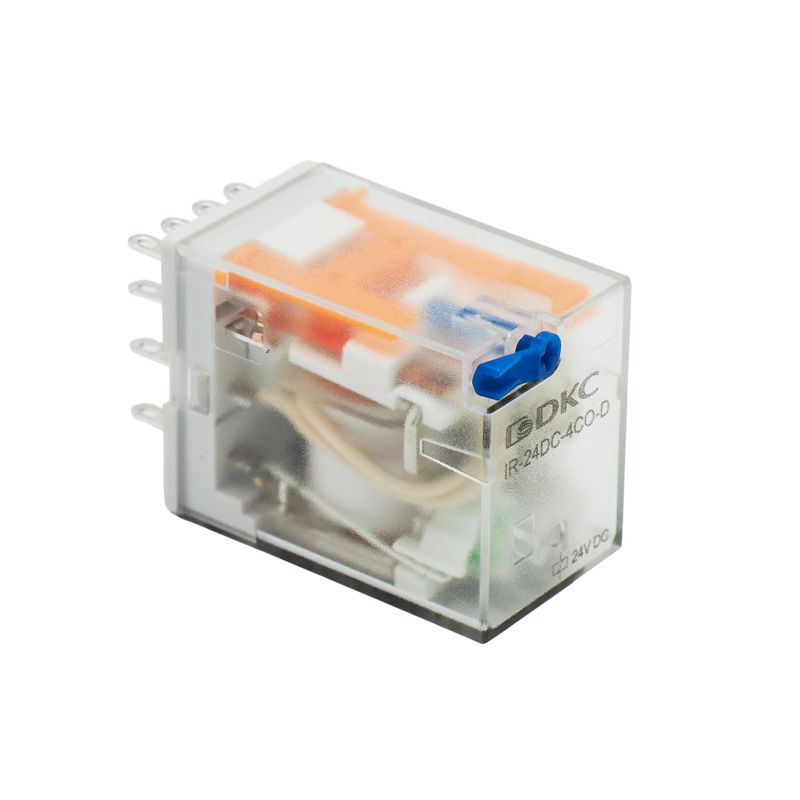 реле одиночное 24в dc до 6а 4 прекидн. контакта dkc ir-24dc-4co-d от BTSprom.by