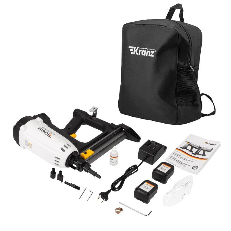  Пистолет монтажный газовый гвоздезабивной GN95 95Дж длина гвоздей 15-40мм d2.7-3мм KRANZ KR-16-1650 фото в каталоге от BTSprom.by