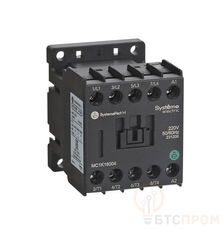 Контактор MC1K 4P(2НО+2НЗ) 9А AC 400В 50/60Гц SE MC1K09008V7 фото в каталоге от BTSprom.by  Контактор MC1K 4P(2НО+2НЗ) 9А AC 400В 50/60Гц SE MC1K09008V7 фото в каталоге от BTSprom.by