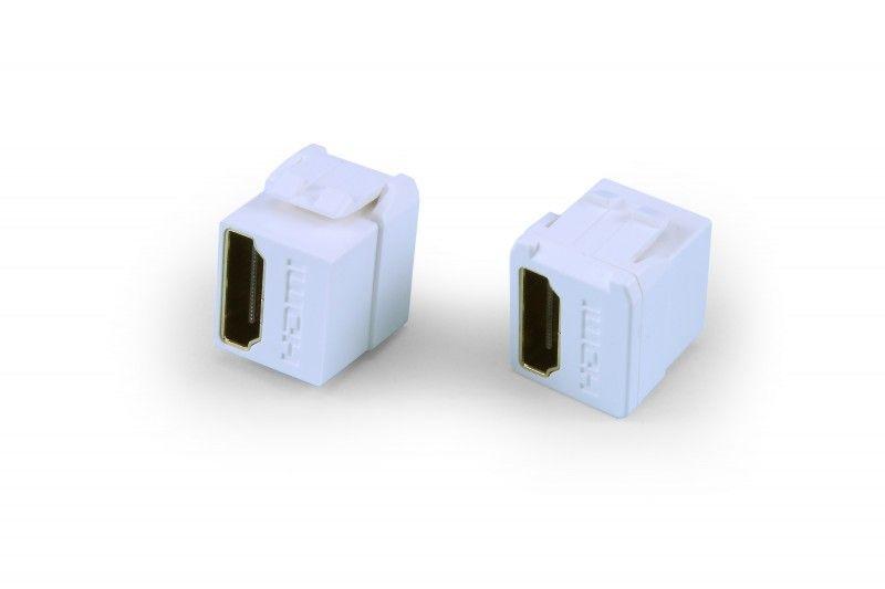 вставка kj1-hdmi-as18-wh формата keystone jack с прох. адапт. hdmi (type a) short body (18.2мм) rohs бел. hyperline 247089 от BTSprom.by