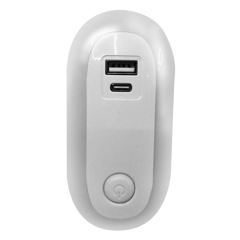светильник светодиодный ночник led usb+typec 220в nl-267 camelion 15384 от BTSprom.by