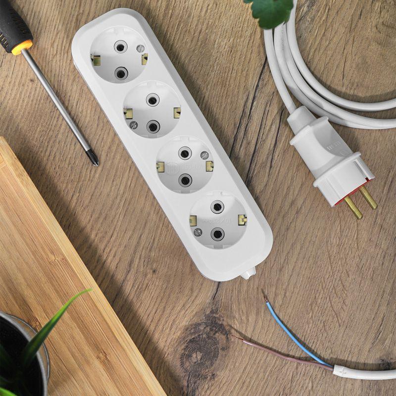  Колодка удлинителя 4-м с заземл. Rexant 11-8707 фото в каталоге от BTSprom.by