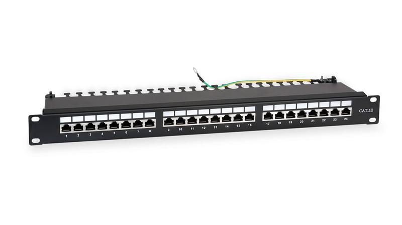 патч-панель 19дюйм 1u кат.5e полн. экранир. 24 порта rj45 dual idc wr-pl-24-c5e-sh-d черн. wrline 505210 от BTSprom.by