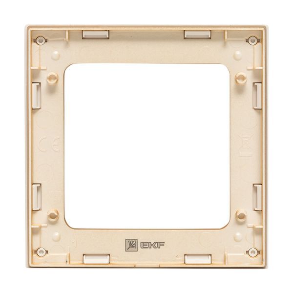  Рамка 1-м Стокгольм бел. с линией цвета шампань PROxima EKF EYM-G-302-10 фото в каталоге от BTSprom.by