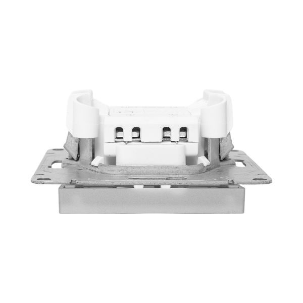  Выключатель 1-кл. СП Эпика с подсветкой механизм алюм. EKF UP1-SWA-14 фото в каталоге от BTSprom.by