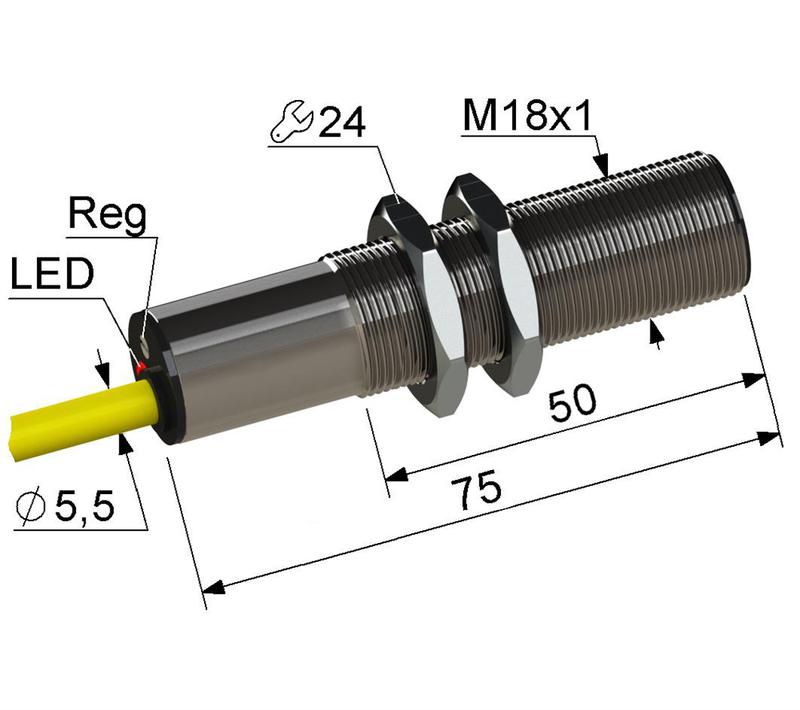выключатель бесконтактный ps1-18m75-5b31-k (вб1.18м.75.5.3.1.к) мега-к a8010-79684204 от BTSprom.by