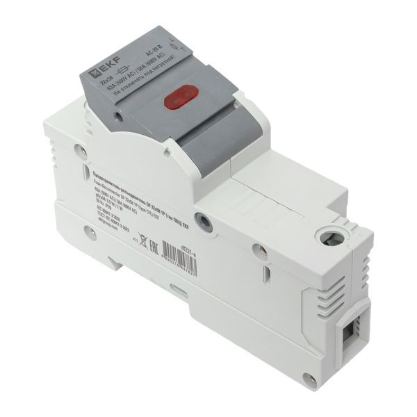  Предохранитель-разъединитель DF 22х58 1п (тип ПВЦ) EKF df221-e фото в каталоге от BTSprom.by