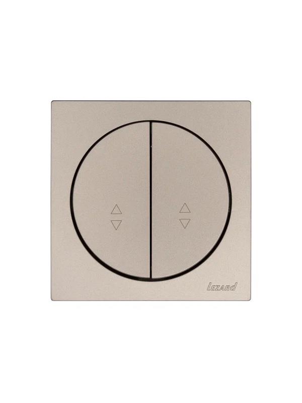  Выключатель проходной 2-кл. СП OSEN 10А IP20 механизм титан LEZARD 743-3788-106 фото в каталоге от BTSprom.by