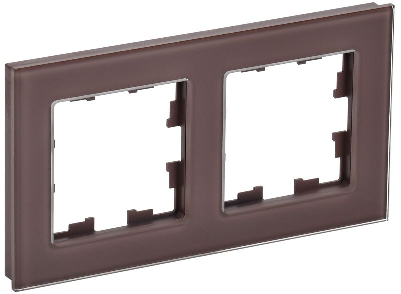 рамка 2-м brite ру-2-2-бртб стекло темн. бронза iek br-m22-g-k45 от BTSprom.by