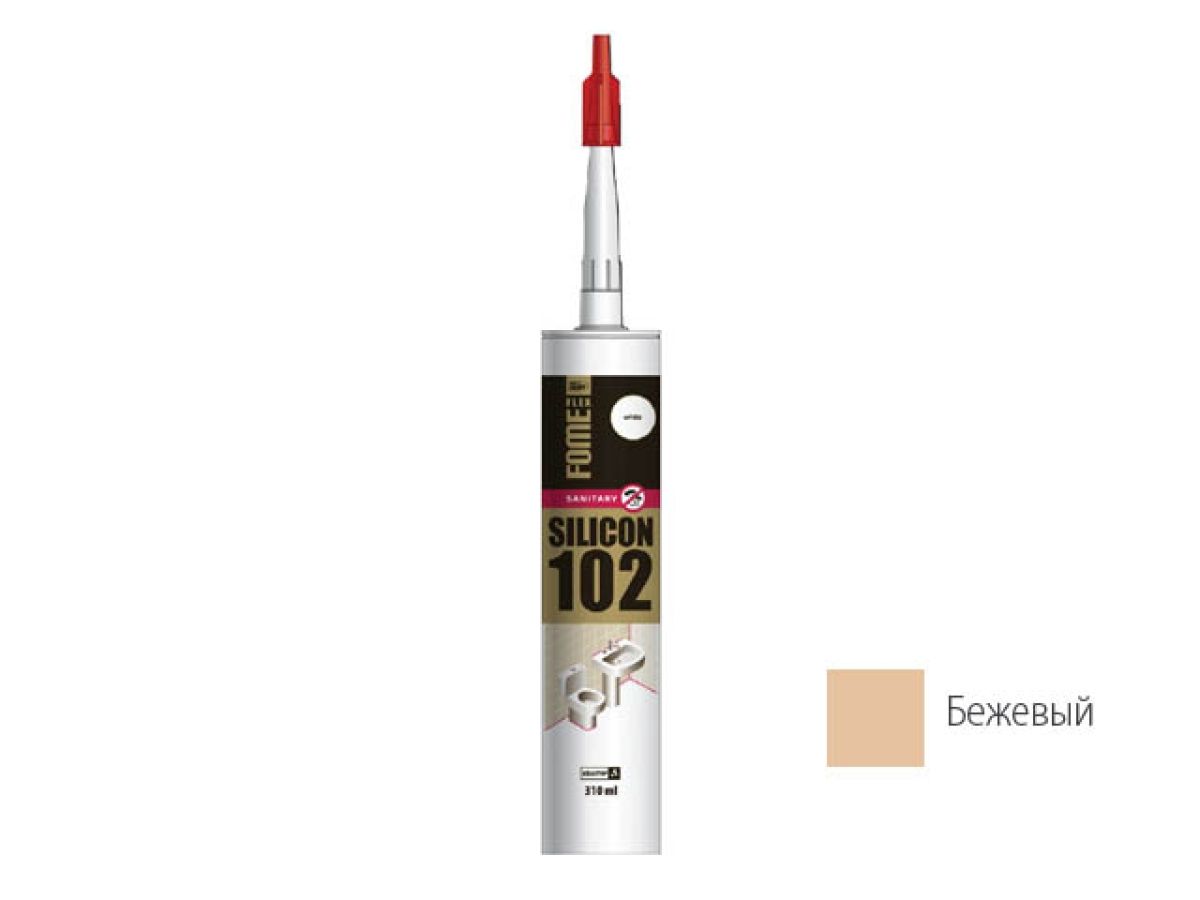 герметик силиконовый санитарный fome flex "sanitary silicon 102" (беж.) 310мл 01-4-1-104 от BTSprom.by