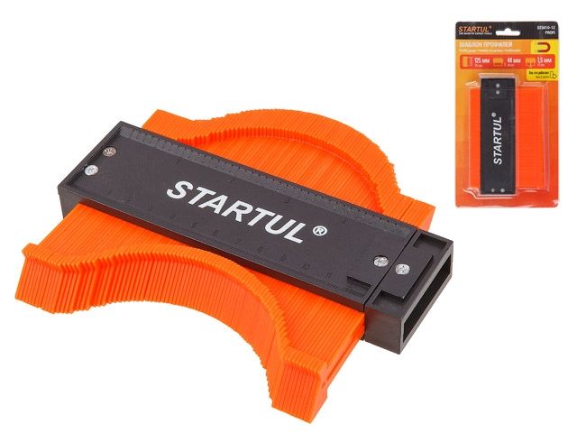 шаблон профилей пластм. 125x44мм startul profi (st3410-12) (профильная линейка) st3410-12 от BTSprom.by