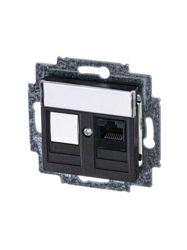 розетка компьютерная levit rj45 кат.5e с заглушкой антрацит abb 2chh295117a6063 от BTSprom.by розетка компьютерная levit rj45 кат.5e с заглушкой антрацит abb 2chh295117a6063 от BTSprom.by