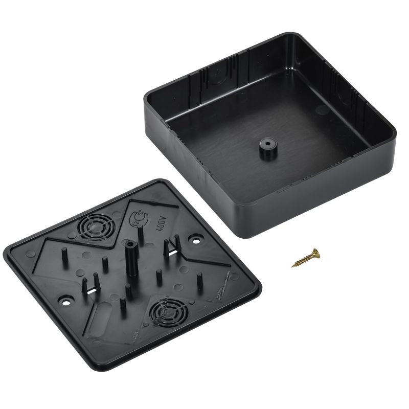  Коробка распаячная ОП 100х100х29 черн. IEK UKO10-100-100-029-K02-E фото в каталоге от BTSprom.by