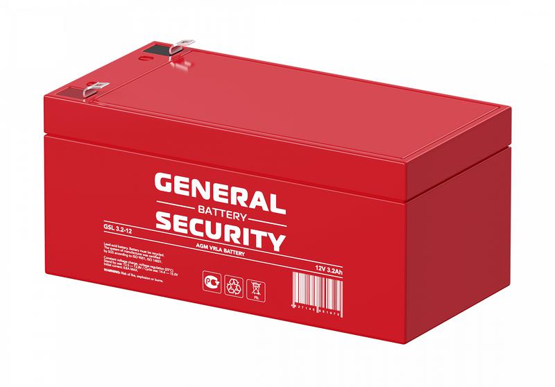  Аккумулятор 12В 3.2А.ч General Security GSL3.2-12 фото в каталоге от BTSprom.by