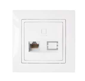 розетка компьютерная 1-м сп бел. bylectrica рк18-012 от BTSprom.by