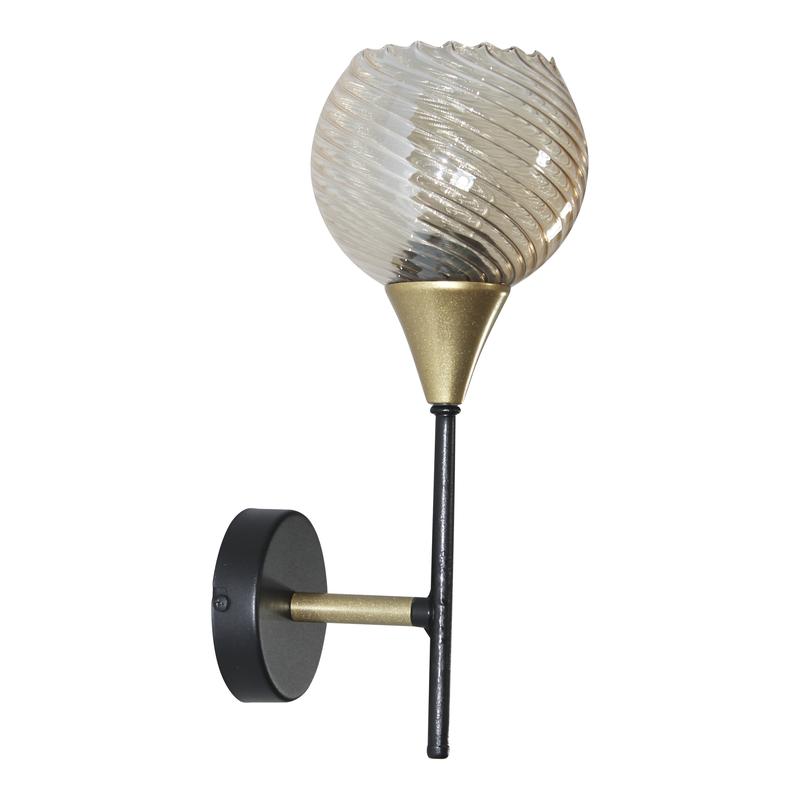 светильник "лютик" 511 (плафон 8633) нбб 01-60-191 e27 (им) настен. черн. муар./зол. элетех 1005405467 от BTSprom.by