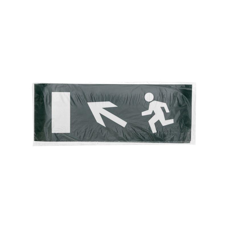  Наклейка для аварийного светильника "Направление к эвакуационному выходу налево вверх" Rexant 74-0110-1 фото в каталоге от BTSprom.by