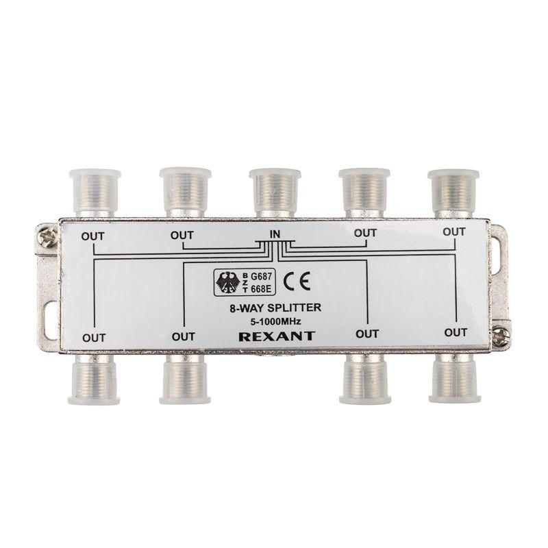  Делитель ТВ "краб" х8 под F разъем 5-1000 МГц Rexant 05-6005 фото в каталоге от BTSprom.by