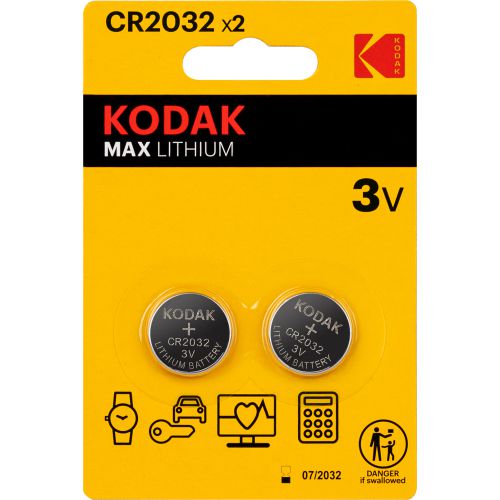 элемент питания литиевый cr2032 max lithium (блист. 2шт) kodak б0037004 от BTSprom.by