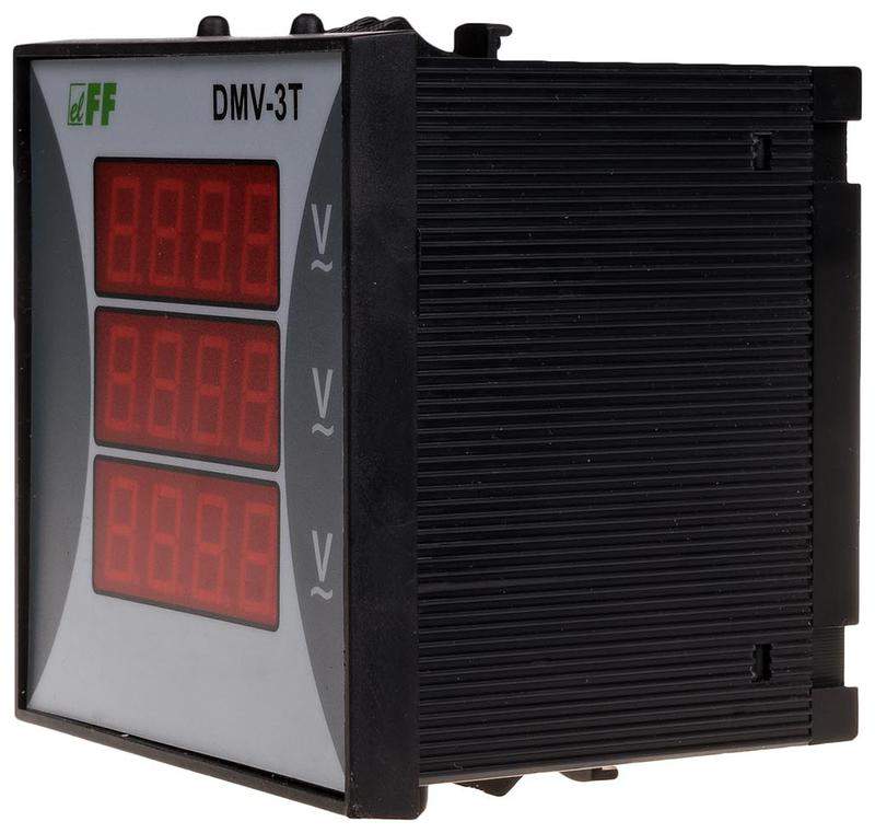  Указатель напряжения DMV-3T (3ф Uизм. 3х(12-400)В AC Uпит. 150-240В AC монтаж на панель IP20) F&F EA04.007.051 фото в каталоге от BTSprom.by