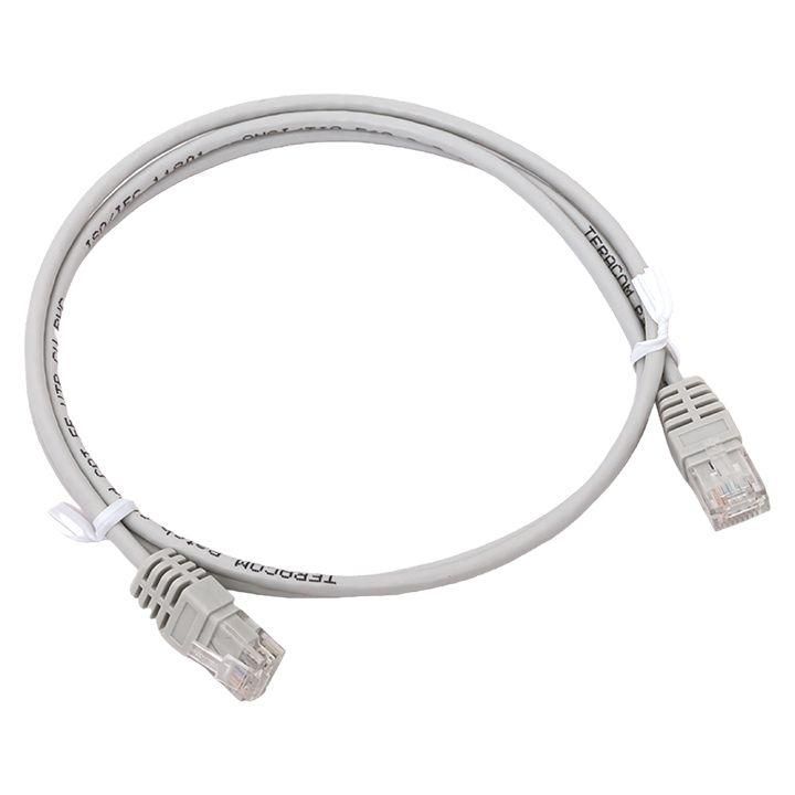 патч-корд кат.5e utp неэкранир. pvc 1гбит/с 1м сер. teracom ekf trc-5eutp-pvc-1m-gy от BTSprom.by