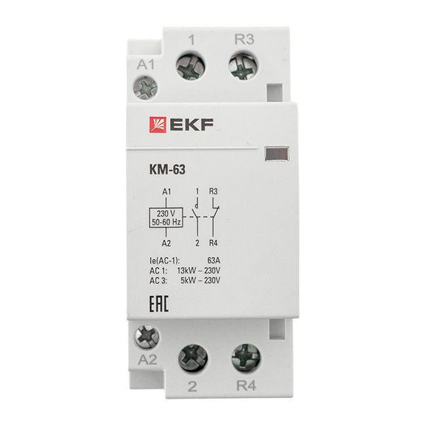  Контактор модульный КМ 63А NО+NC (2 мод.) EKF km-2-63-11 фото в каталоге от BTSprom.by