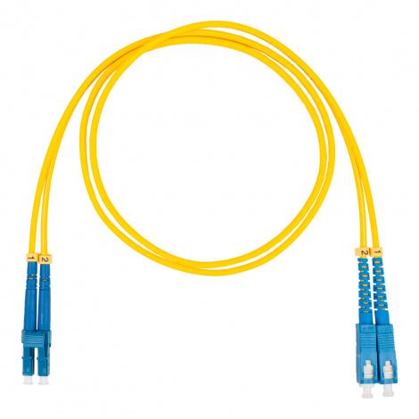 шнур оптический коммутационный (патч-корд)lc-sc дуплекс (duplex) os2 нг(а)-hf 1.0 м желт. datarex dr-220141 от BTSprom.by