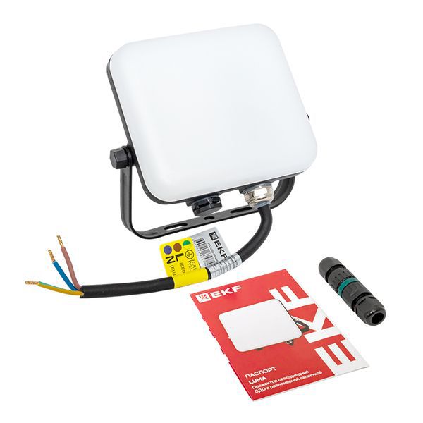  Прожектор светодиодный СДО-4002 20Вт 4000К IP65 с равномерной засветкой LUMA EKF FLL-4002-20-4000 фото в каталоге от BTSprom.by