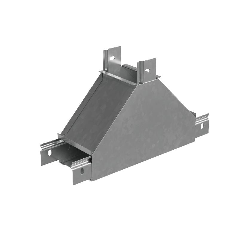 Отвод для лотка Т-образ. вертикал. вверх 300х50 "ПЛЮС" TDNplus50-300 INOX304 КМ PL6207 от BTSprom.by