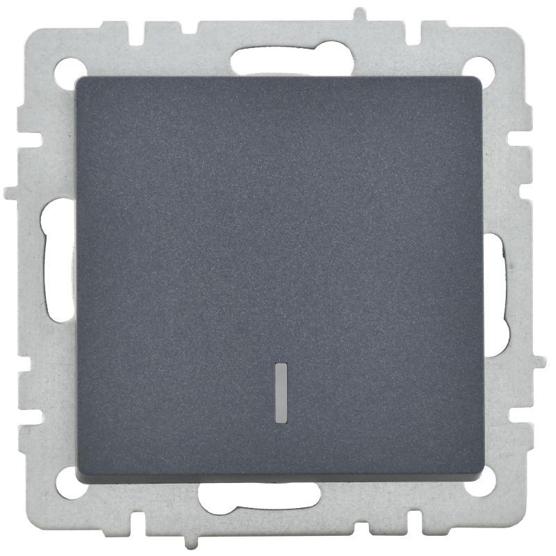  Выключатель 1-кл. СП BRITE ВС10-1-1-БрМ 10А с индик. механизм маренго IEK BR-V10-1-10-K35 фото в каталоге от BTSprom.by